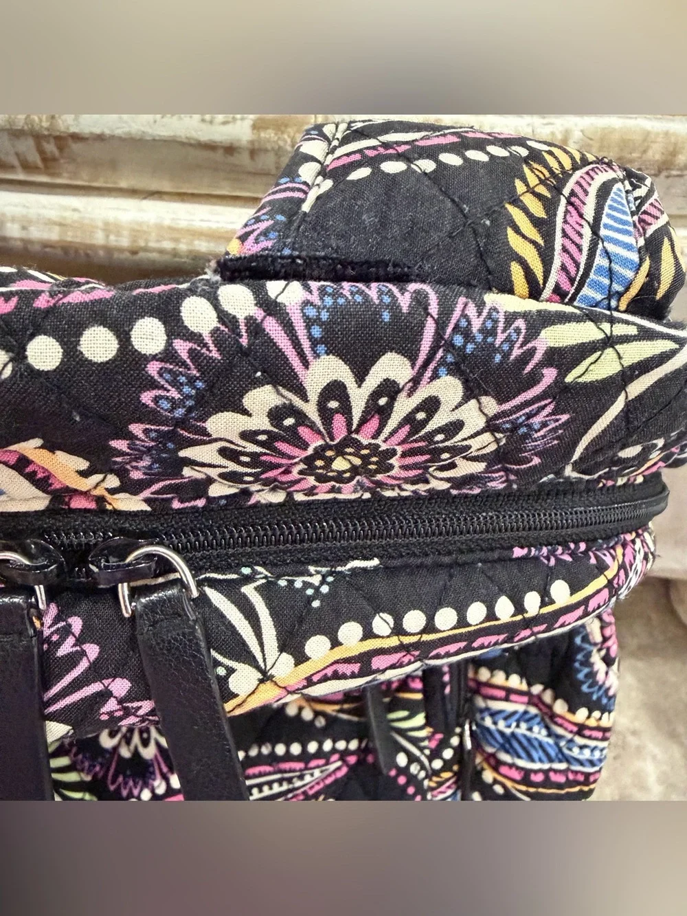 Vera Bradley Bandana Swirl Paisley Iconic Campus Backpack Retired Laptop Bag